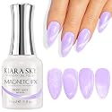KIARA SKY Cat Eye Gel Nail Polish 15ml | Purple Lilac Magnetic FX Gel Polish Soak Off | UV LED Nail Lamp Gel | Metallic Velvet Cat Eye Gel Polish Nail Beauty & Personal Care KIARA SKY