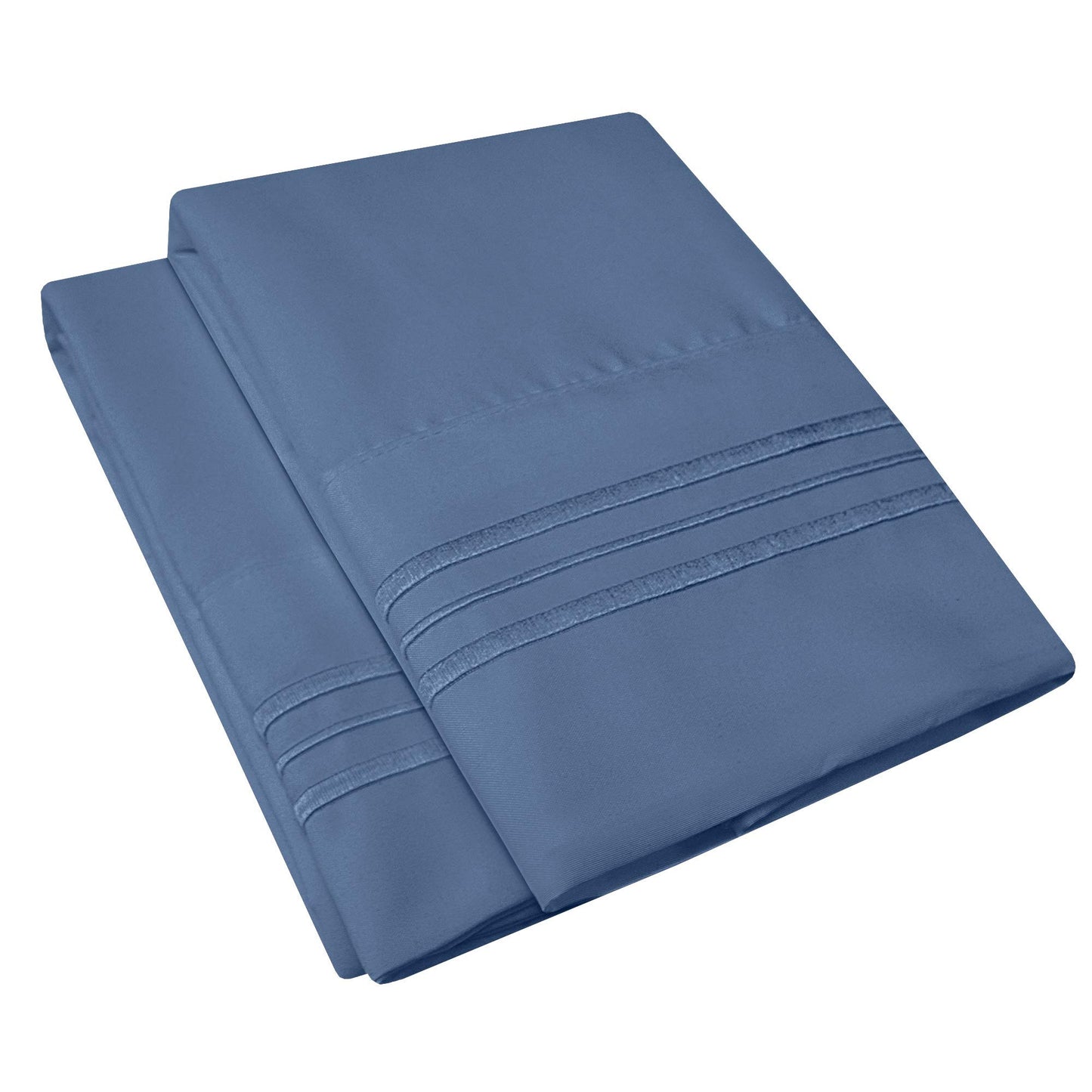 1500 Supreme Collection 2 Pack Bed Pillowcases - Luxury Embroidered Premium Softness and Wrinkle Resistant Breathable Additional Pillowcases for Bed