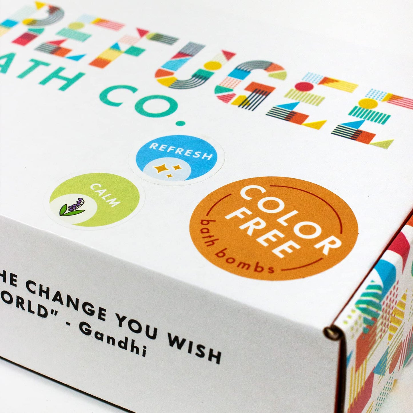 Refugee Bath Co. Variety Pack Bath Bombs, Color-Free Calm and Refresh Scents, 2.5 oz, Support Refugee Employment in The USA