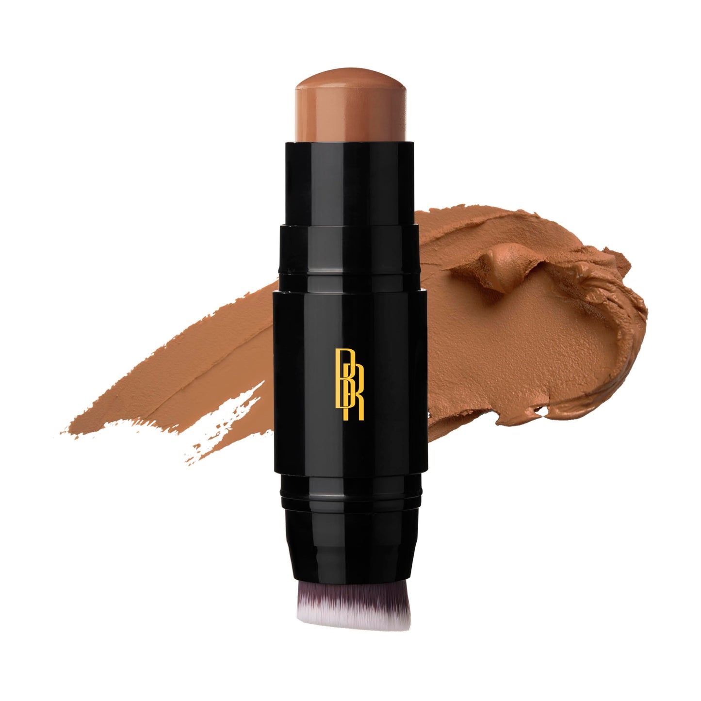 Black Radiance Color Perfect Foundation Stick with Soft Brush Applicator Duo - Buildable, Blendable Versatile Pigment-Rich Formula - Cocoa Bean