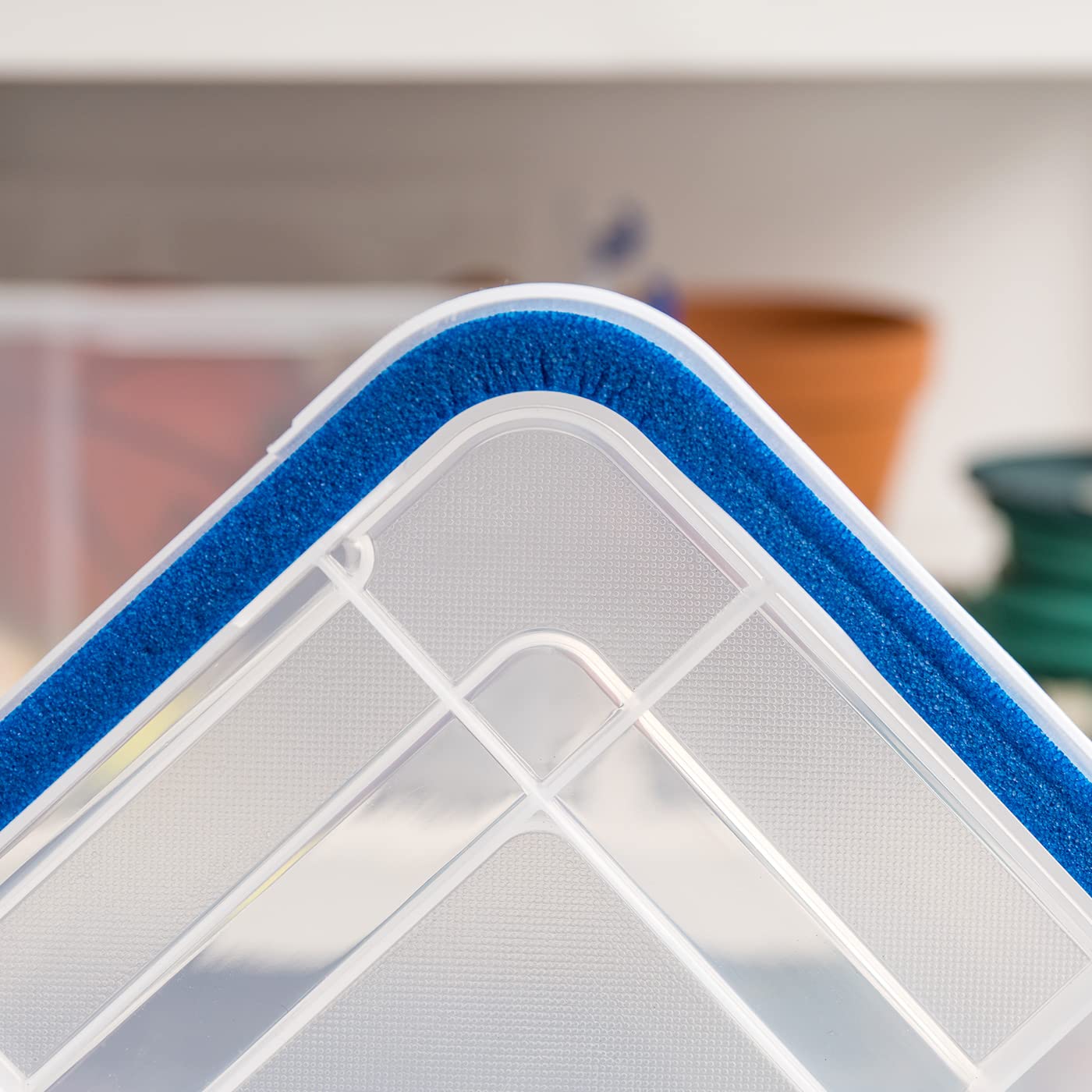 IRIS USA 44 Qt Storage Box with Airtight Seal, 3 Pack - BPA-Free, Made in USA - Heavy Duty Moving Containers with Tight Latch Gasket Lid, Weather…