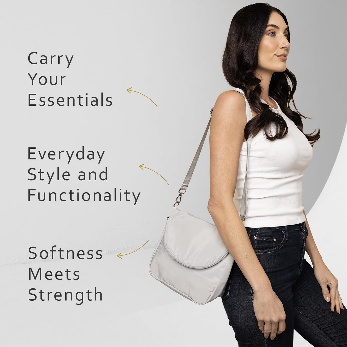 Bijoux Terner Microfiber Crossbody Bag for Women Lightweight Travel Purse, Small Shoulder Bag with Adjustable Strap, Stylish Black Handbag for Daily…