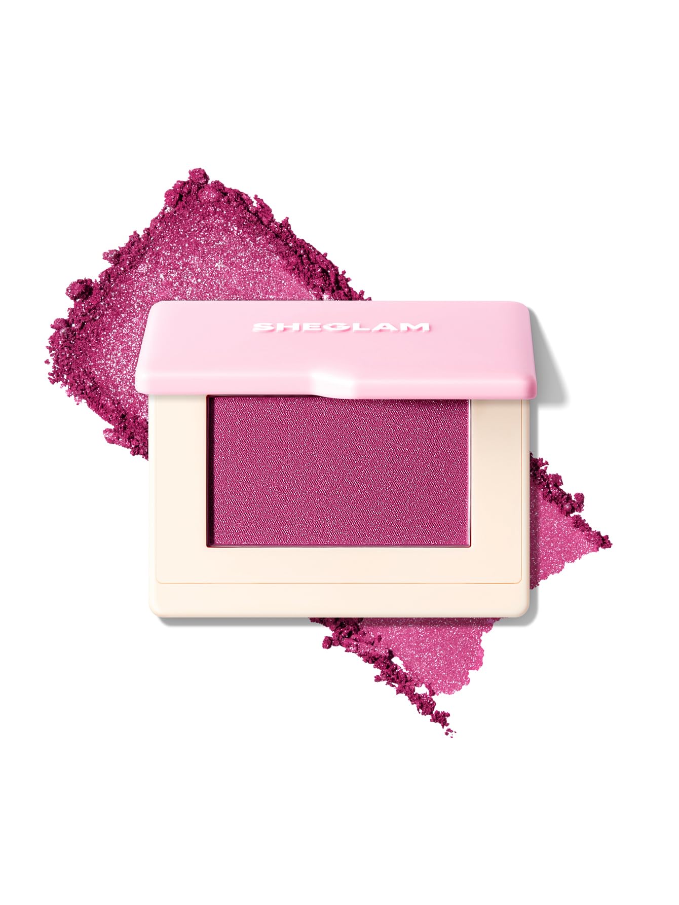SHEGLAM Dream Touch Blush Shimmer Finish Blends Seamlessly Lightweight, Smooth, Blendable, Long-lasting Powder Blush-020 Knock Out