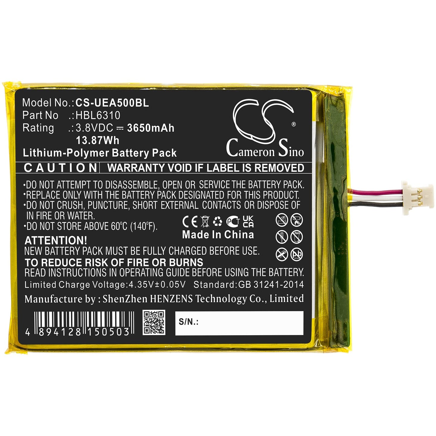 Cameron Sino Battery for Unitech EA500,EA502,EA506,EA508 3650mAh Beauty and Personal Care Cameron Sino