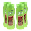 PERT 2 in 1 Active Clean Shampoo and Conditioner - Deep Clean with Odor Elimination Technology - Leaves Hair Manageable and Fresh All Day - 4 pc