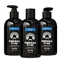 Formula F=kx - Curly & Kinky Hair Care System for Men - Hydrating Shampoo, Conditioner, and Curl Cream Set - Sulfate Free - Ocean Scent - 8oz Each