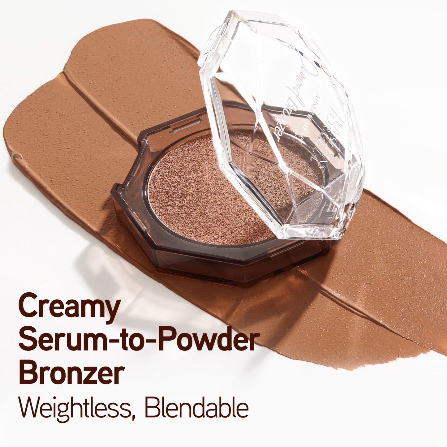 Physicians Formula Mineral Wear®Diamond Bronzer - Creamy Powder-Serum Hybrid, Weightless & Dewy Finish, Minimizes Appearance of Pores & Fine Lines