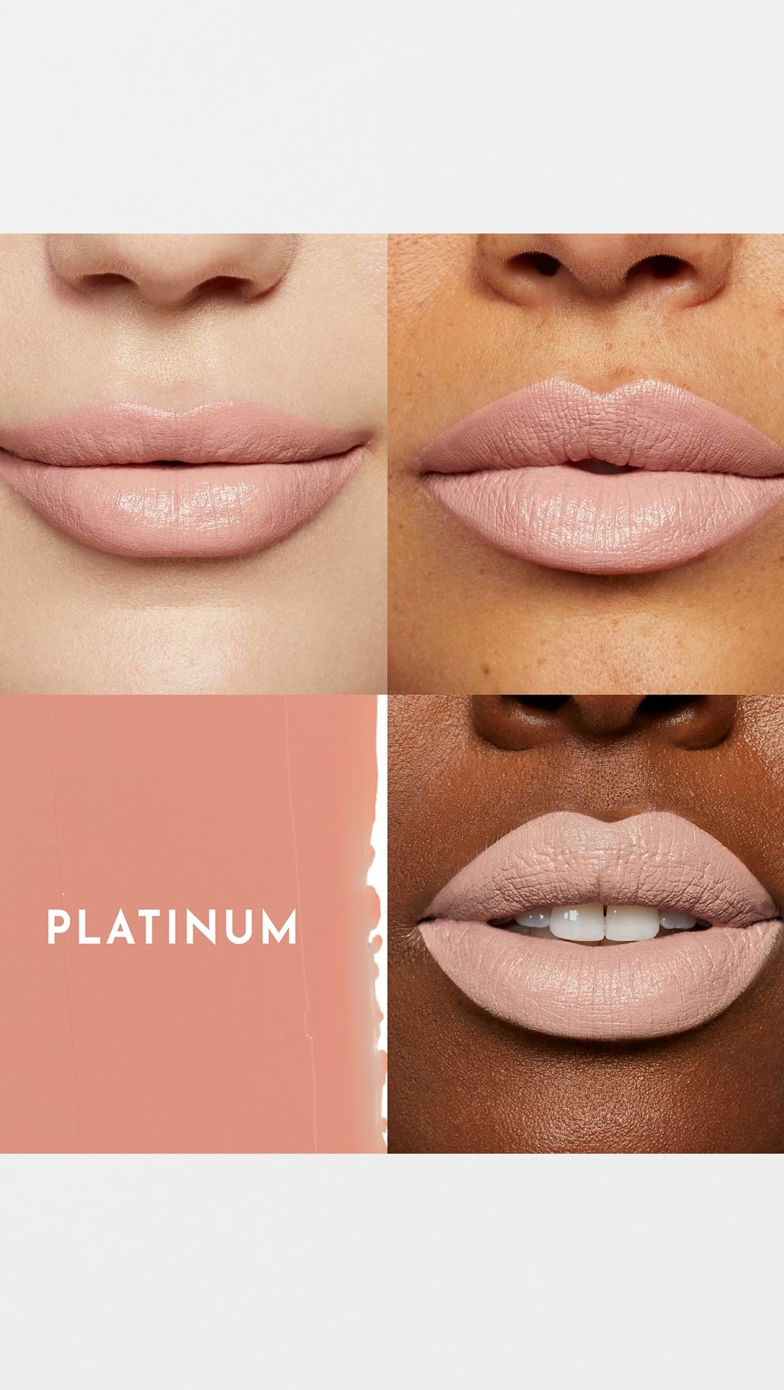 Lawless Women's Forget the Filler Lip-Plumping Line-Smoothing Satin Cream Lipstick, Platinum, 0.1 Ounce