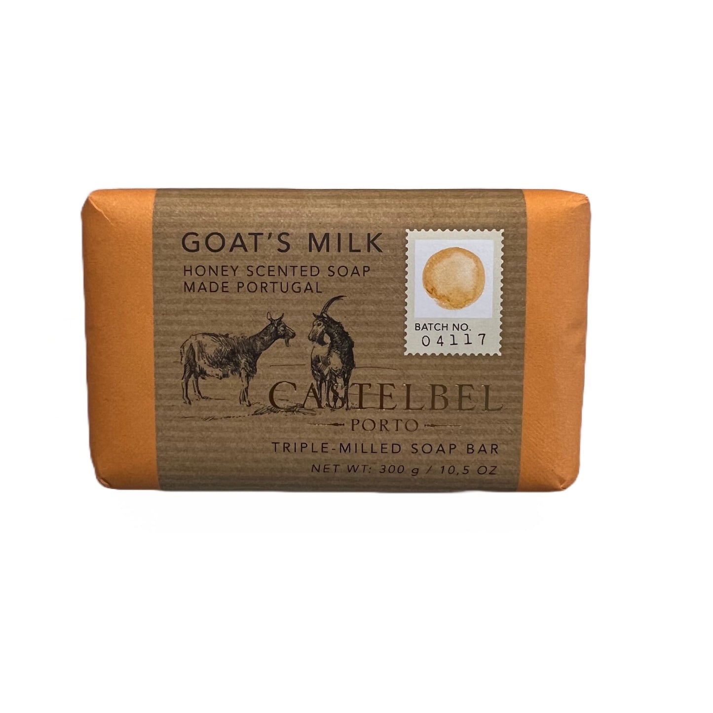Castelbel Porto Goat's Milk Honey Scented Triple-Milled Soap Bar