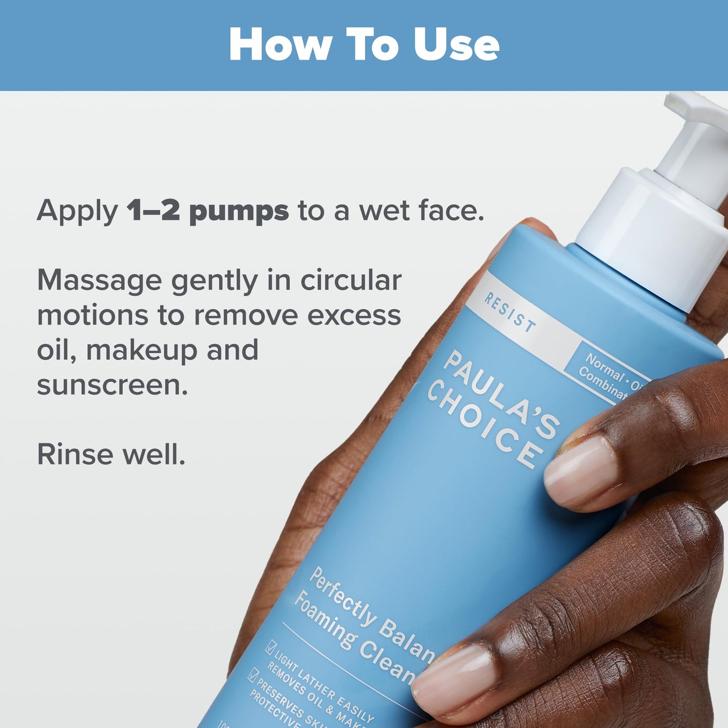 Paula's Choice RESIST Perfectly Balanced Foaming Facial Cleanser, Face Cleanser with Hyaluronic Acid & Aloe, Anti-Aging Face Wash, Large Pores & Oily