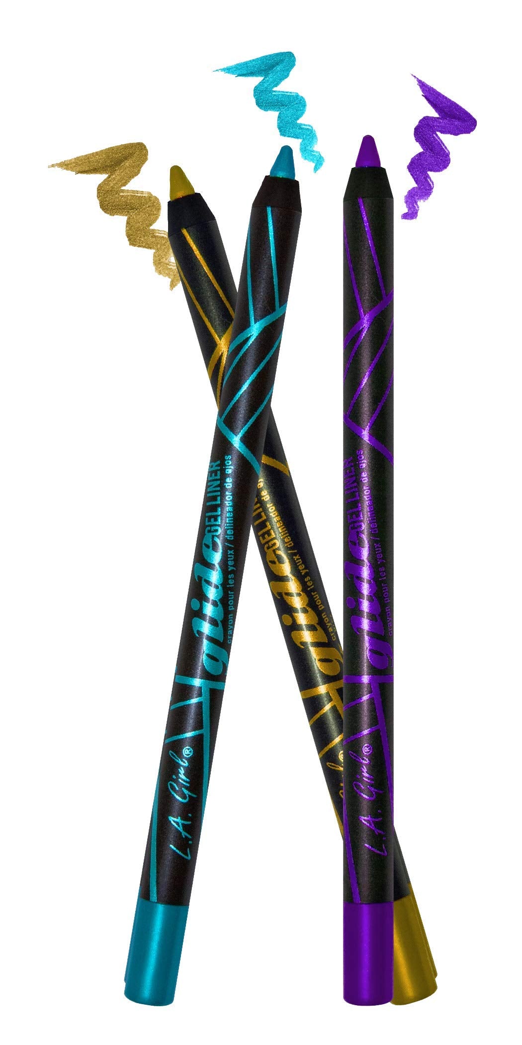 L.A. Girl Glide Gel Eyeliner Pencil, Silver Streak GP368