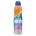 Banana Boat Sport CoolZone Sunscreen Spray SPF 50 Plus Broad Spectrum UVA UVB Water Resistant 80 Minutes Lightweight Instant Cooling 6 oz