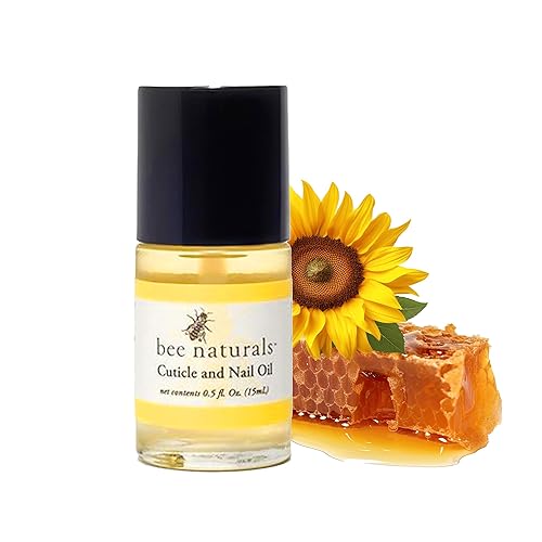 Bee Naturals Nail & Cuticle Oil 0.5 oz - Heals Cracked Nails & Rigid Cuticles. Deep moisture for nails and cuticles. Contains rich avocado and castor