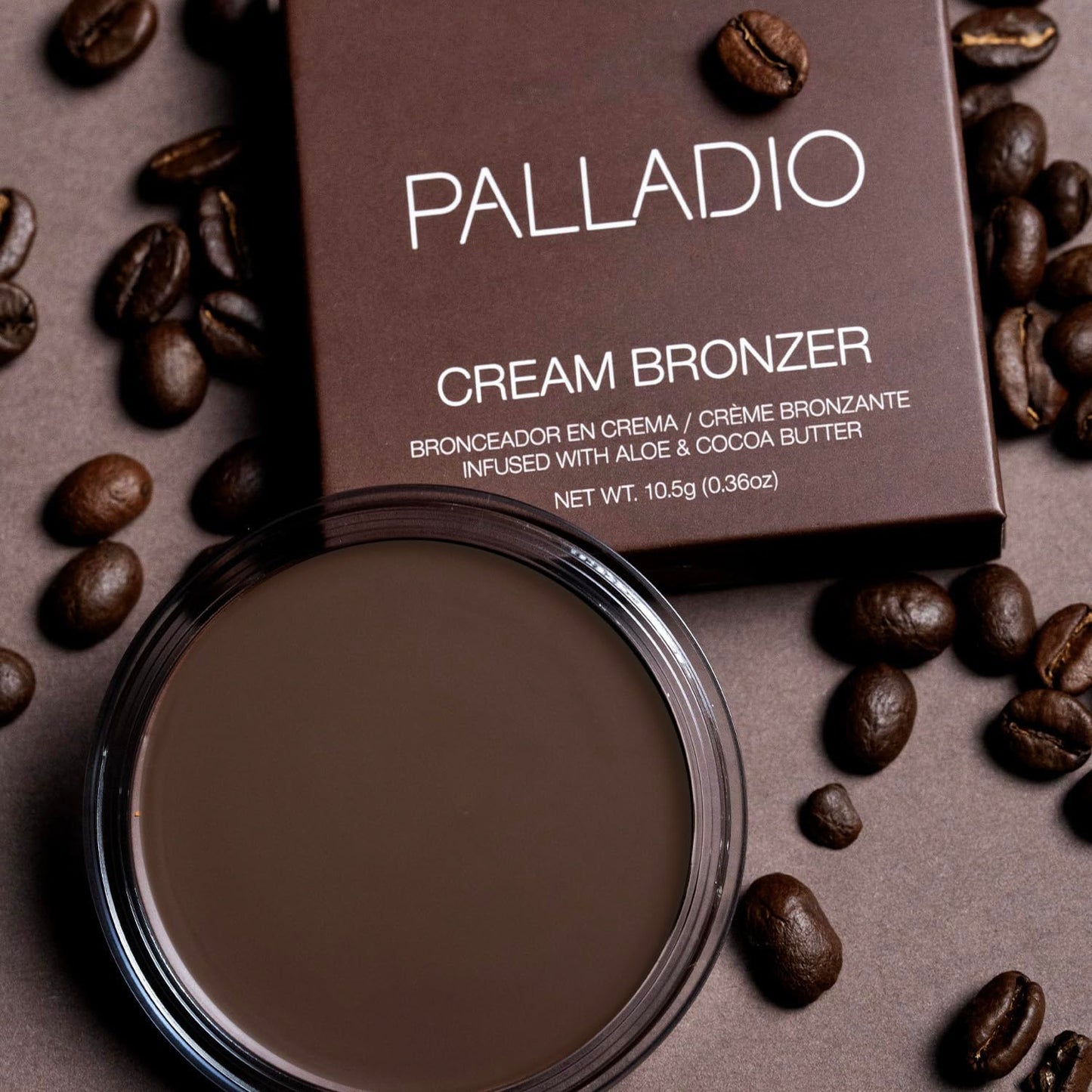 Palladio Cream Bronzer for Face & Skin, Creates a Sun Kissed Glow, Infused with Aloe & Cocoa Butter, Buildable Coverage, Vegan Formula, Cruelty Free