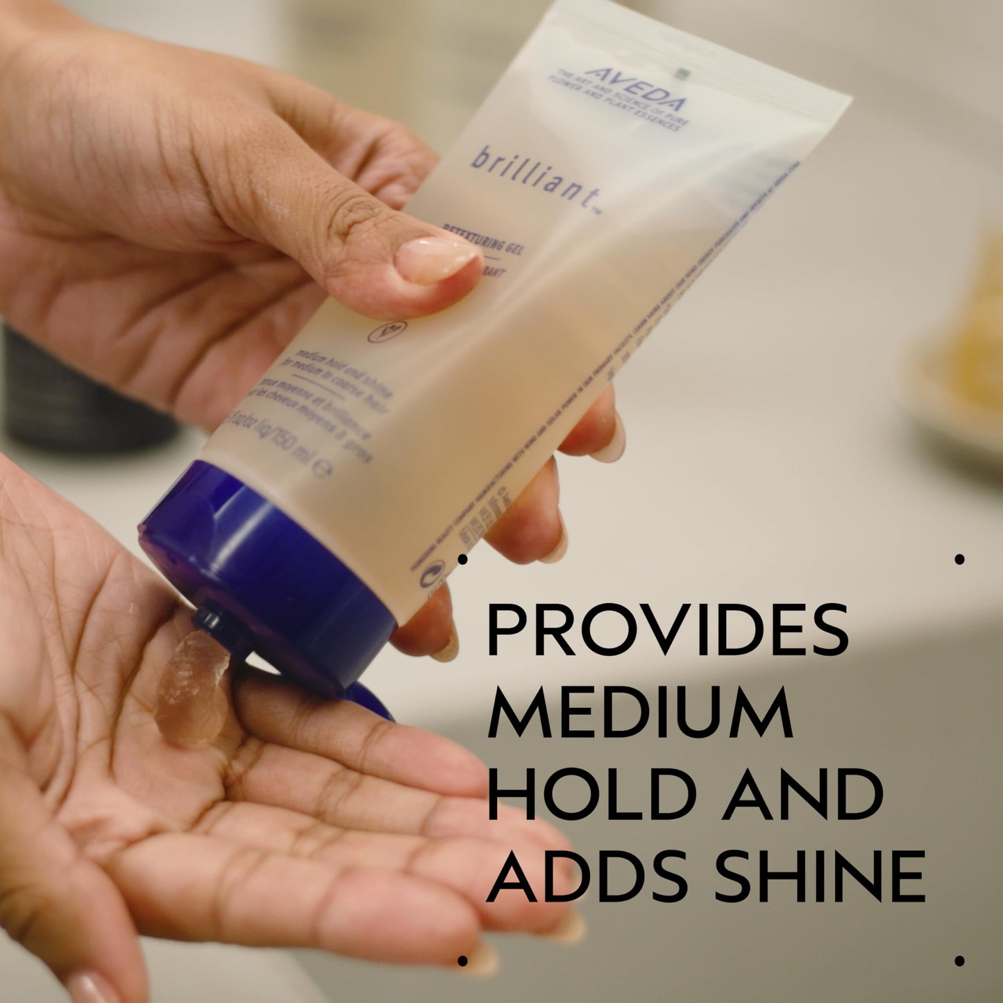 Aveda Brilliant Retexturing Gel | Medium Hold Hair Gel | Adds Shine | for Textured, Curly & Coily Hair, 5 Fl Oz