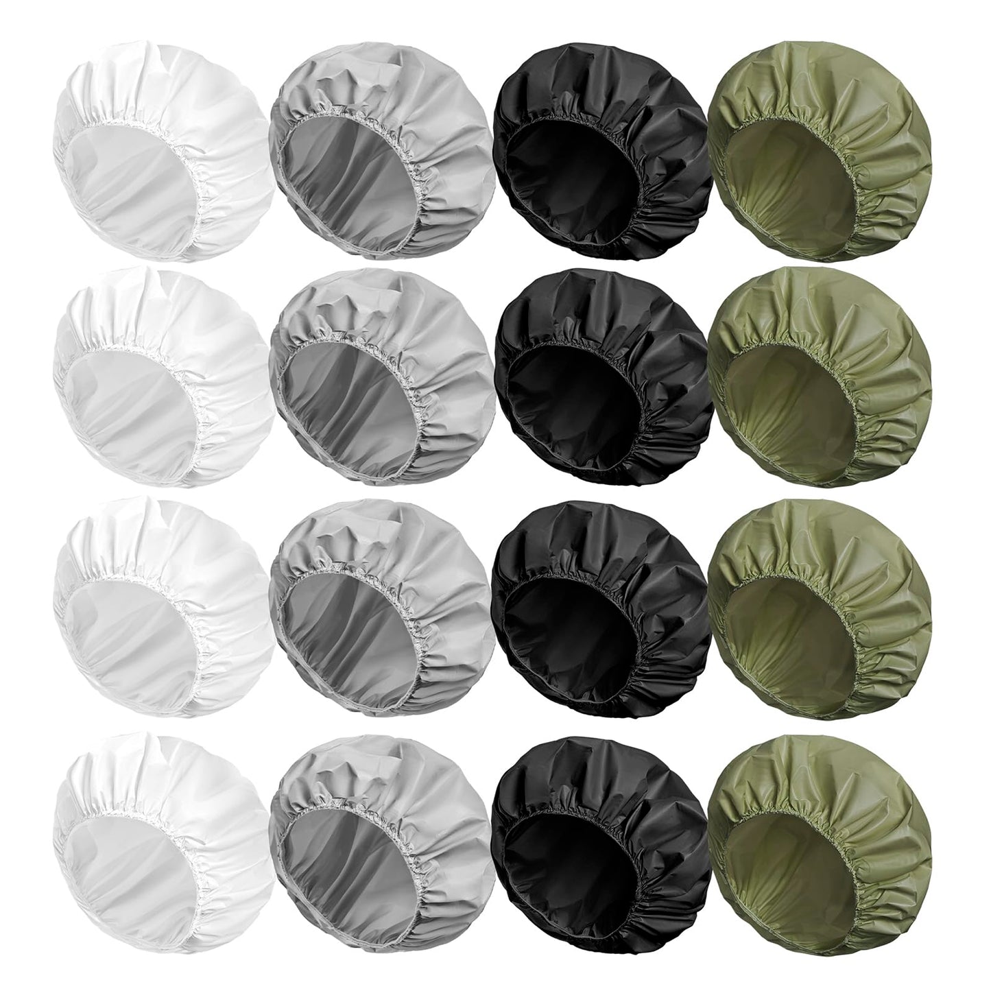 16 PCS Shower Caps for Women, Double Side Waterproof Shower Cap, Reusable Elastic Bath Caps for Shower, EVA Bathing Shower Caps, Bath Hair Caps Beauty and Personal Care CHFONG Default Title