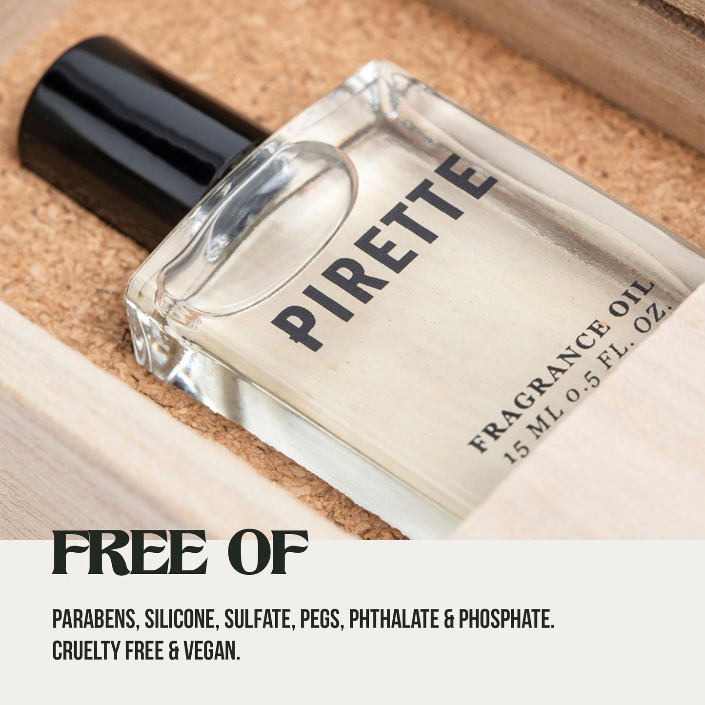 PIRETTE Fragrance Oil Roll On, Beach-Inspired, Long Lasting Perfume Oil with Notes of Fresh Green Coconut, Surf Wax & Sunscreen, Daily Rollerball