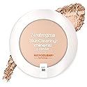Neutrogena SkinClearing Pressed Mineral Powder Compact for Acne Prone Skin, Oil Absorbing Acne Makeup with Salicylic Acid helps to Cover, Treat