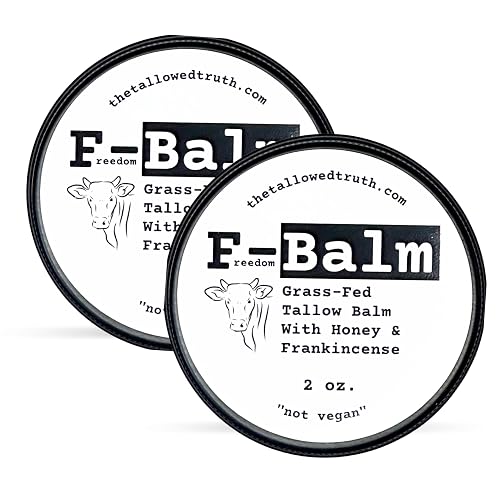 Tallowed Truth Original Tallow Balm - Grass-Fed Beef Tallow for Skin & Face - 5 Ingredient Moisturizer - 2 oz - Tallow Face Cream Made in Canada