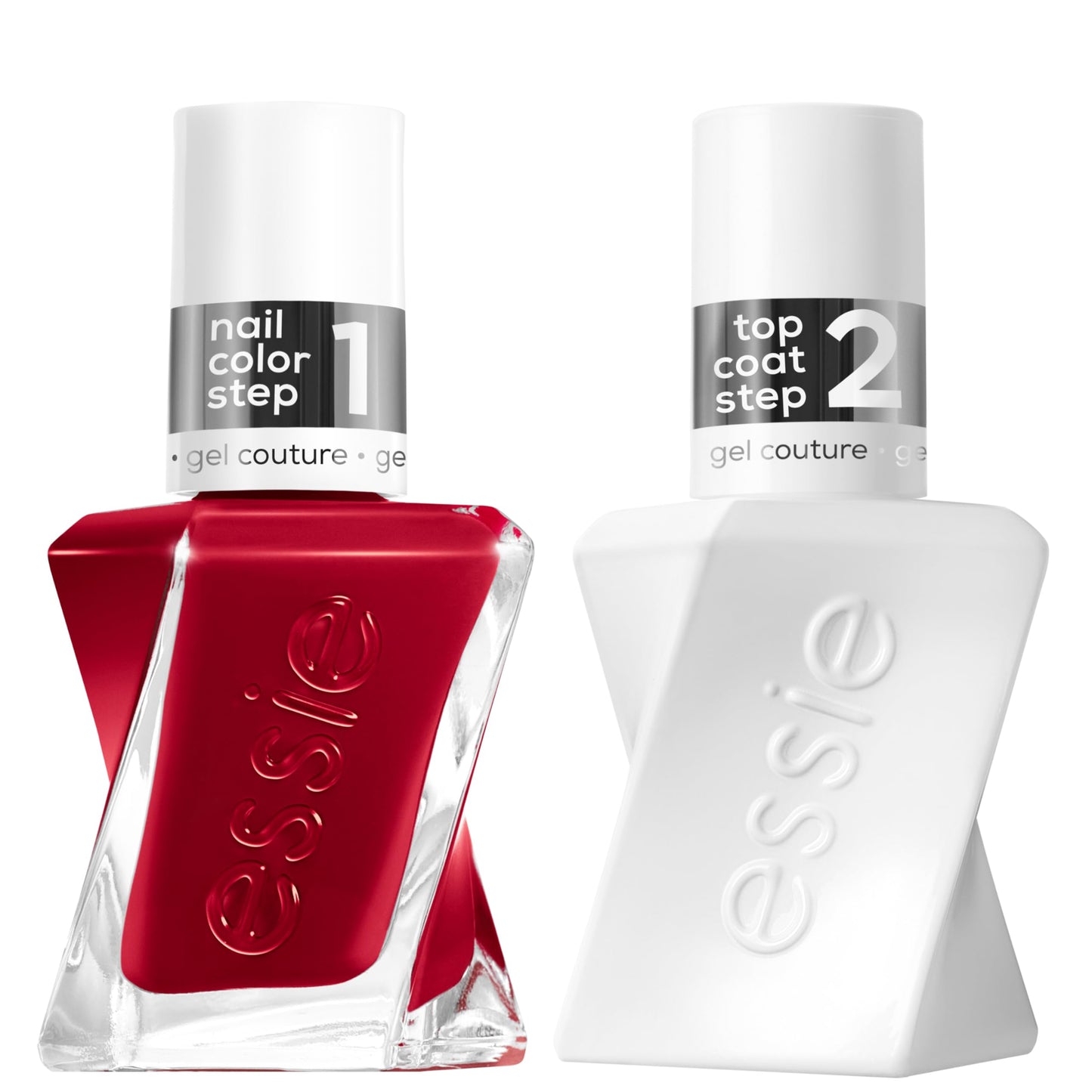 essie gel couture Gel-like Nail Polish Set with Top Coat, Vegan, Red Nail Polish, Bubbles Only Kit, 1 Kit Beauty & Personal Care essie