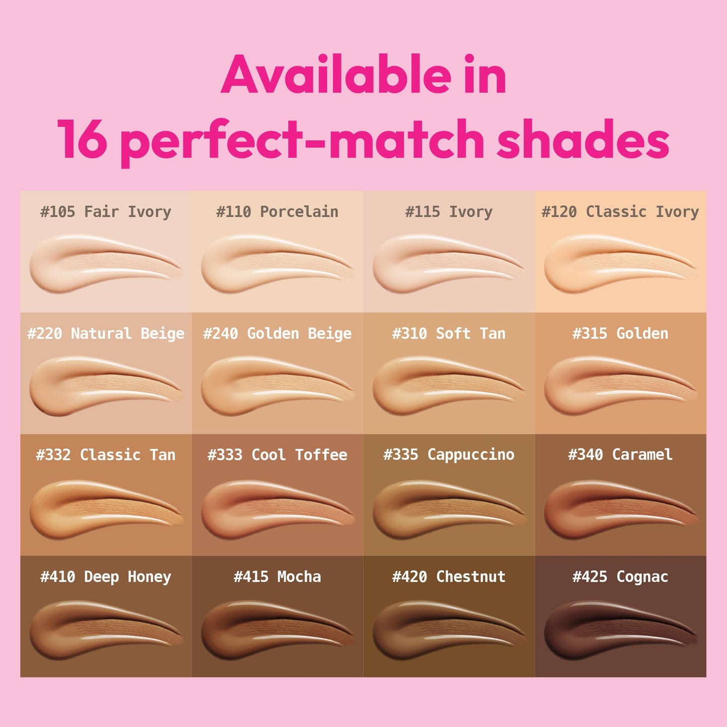 Ruby Kisses Cushion Foundation, Full Coverage Korean Makeup, Lightweight & Long Lasting, All Day Natural Glowy Finish for All Skin Types with Hyaluronic Acid & Bakuchiol (Mocha, 0.52 Ounce)