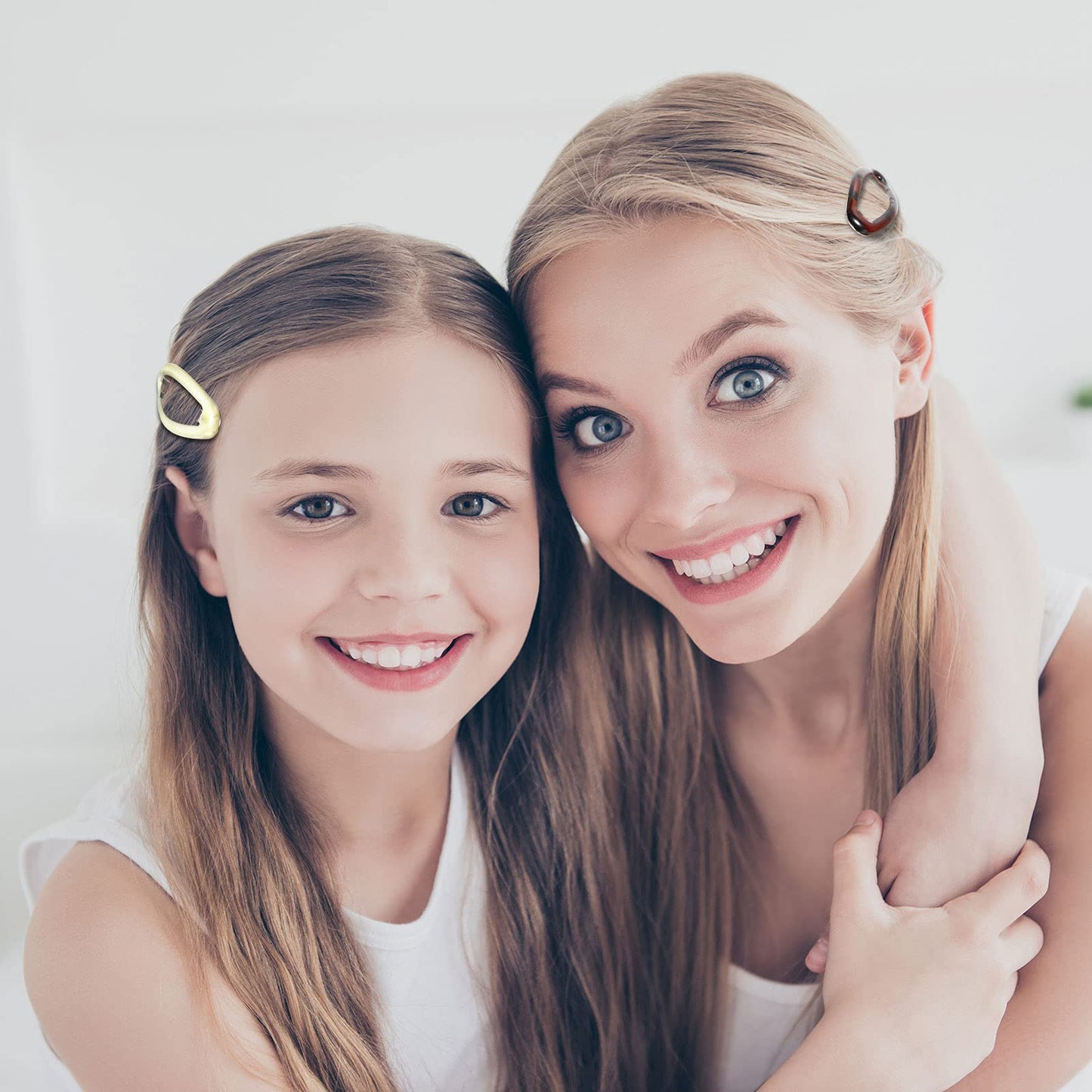 16 Pieces 2.8 Inch Big Oval Water Drop Shape Women Hair Clips Metal Stoving Varnish No Slip Hair Barrettes for Girls Women Accessories(Adorable Color)