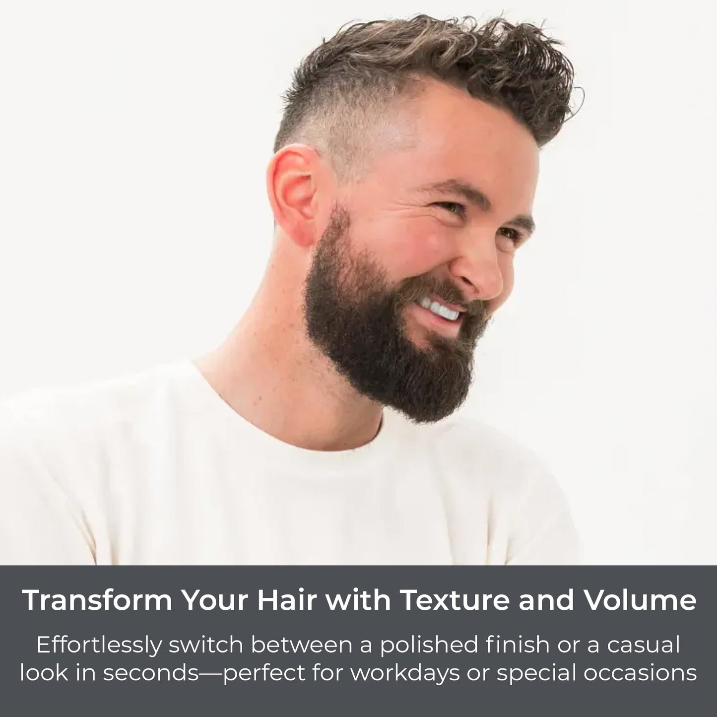 CIBU for Men Texture Grip Foam 6oz - Hair Styling Foam for Long Lasting Hold, Texture, and Volume While Keeping a Healthy Hair - Ideal for Messy