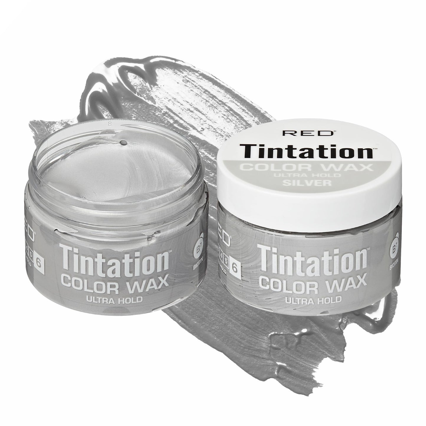 Red by Kiss Tintation Temporary Hair Color Wax - Vivid Instant Color, Ultra Hold, Water & Sweat Resistant, Curly Hair Safe, Non-Drying & Damage-Free