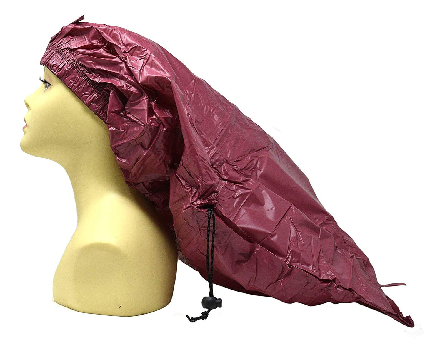 Ms Remi Premium Braid Shower Cap Burgundy 25 inch long and 18.5 inch wide