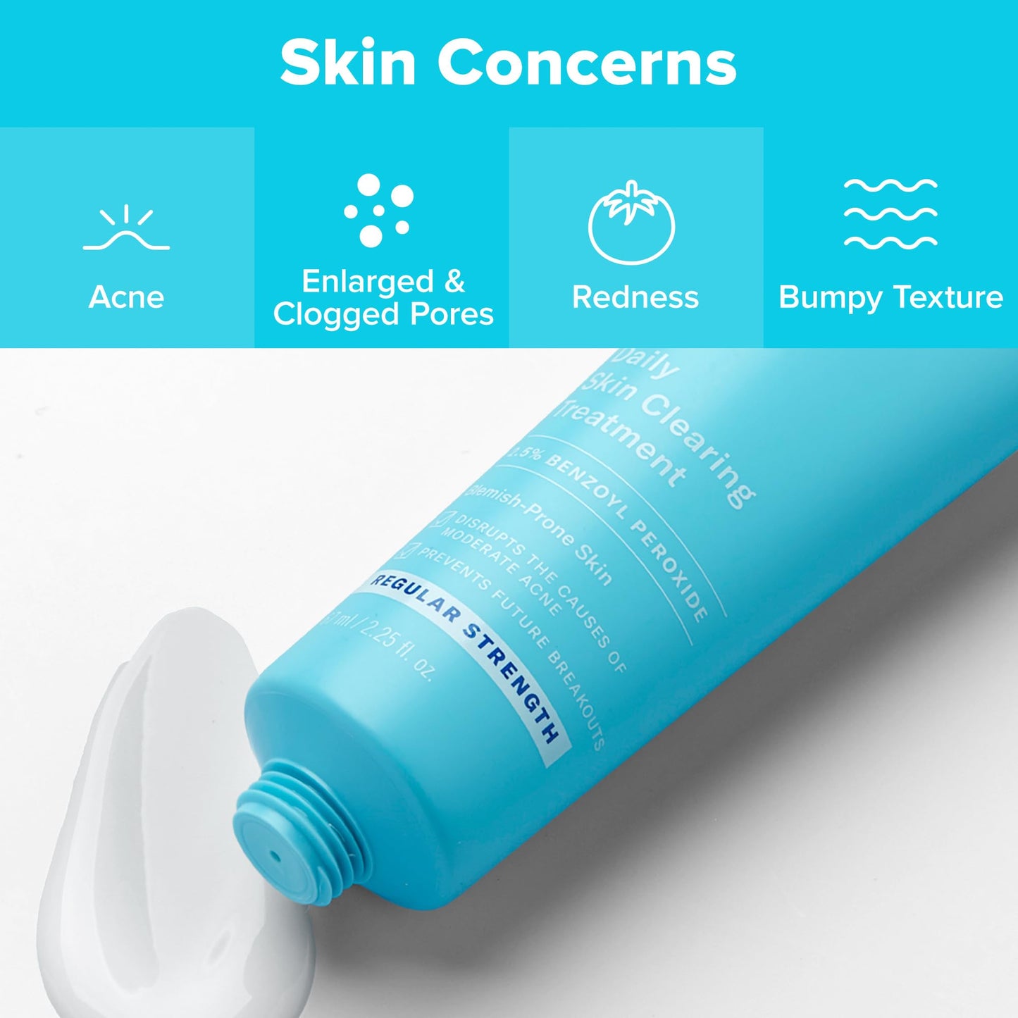 Paula's Choice CLEAR Daily Skin Clearing Cream, All Over Face Acne Treatment with Benzoyl Peroxide, Treats and Prevents Mild to Severe Acne
