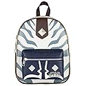 Bioworld Star Wars Ahsoka Tano Character Pattern Faux Leather Tote Bag Mini Backpack