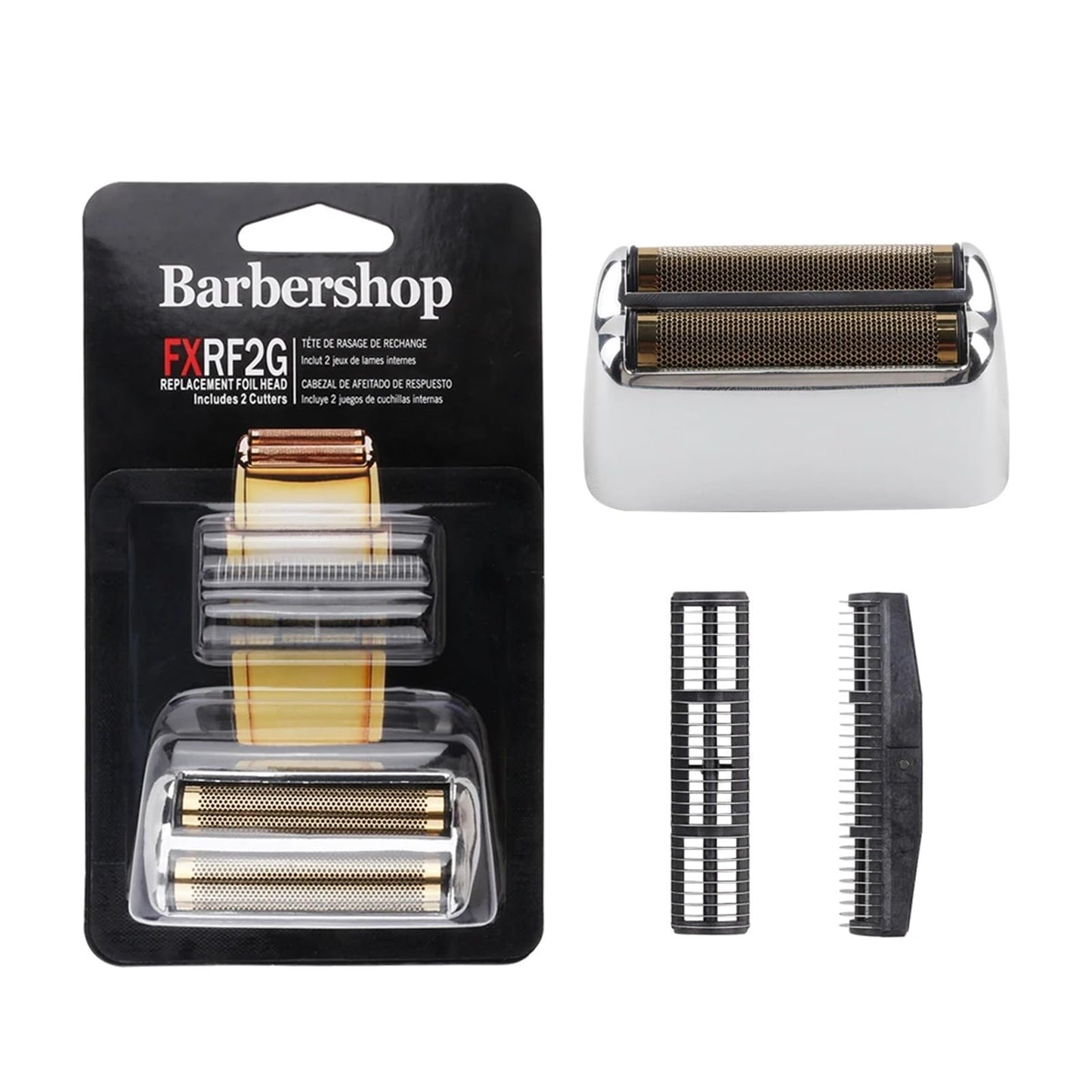 KMRLDGUQ FXRF2 Professional Barber Shaver Double Replacement Foil and Blade Set?Compatible for Babyliss?Cordless Foil Shaver FXFS2(Black) Beauty and Personal Care KMRLDGUQ
