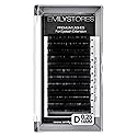EMILYSTORES Eyelash Extensions 0.25mm Thickness D Curl Natural-Looking Individual Volume Eyelashes For Lash Extensions (14MM)