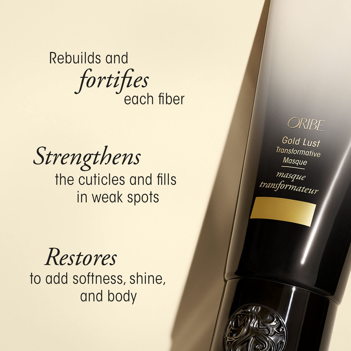 Oribe Gold Lust Transformative Mask | Intense Repairing Hair Mask | Deep Conditioning Treatment for Dry or Damaged Hair | Strengthens and Smoothes