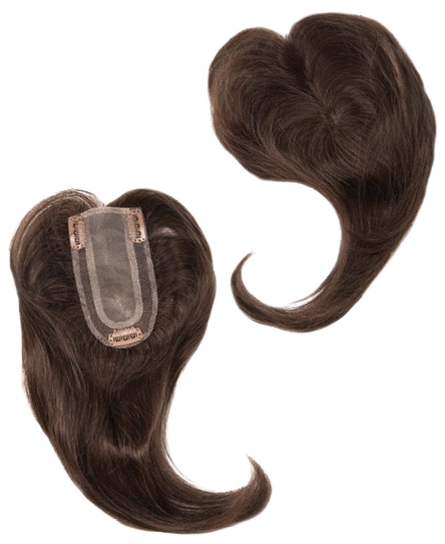ADD-ON PART Human Hair/HF Synthetic Blend Topper by Envy, 5PC Bundle: Topper, 4oz Mara Ray Luxury Shampoo & Conditioner, Wide Tooth Comb, and 19 Page