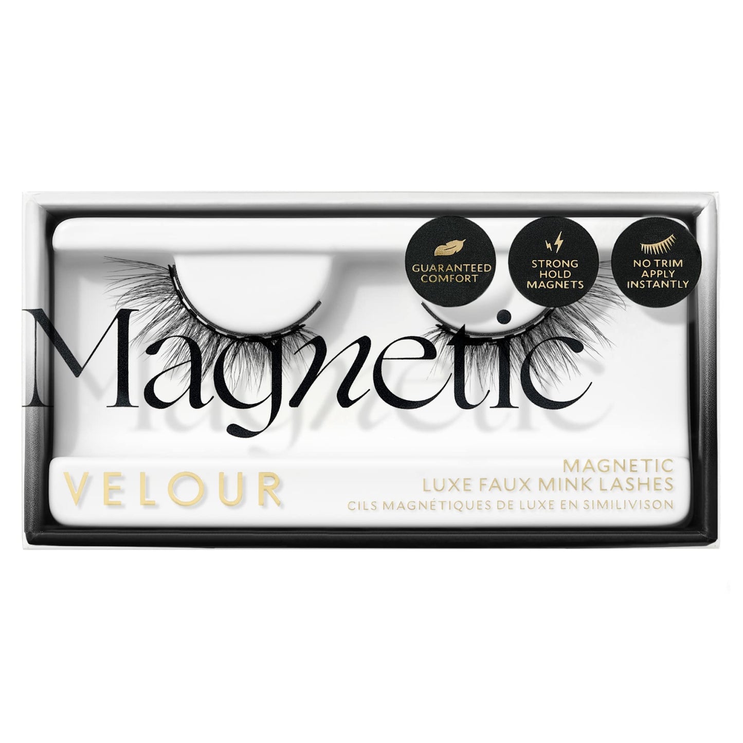 VeVelour Magnetic Eyelashes, Luxurious False Eyelashes, Reusable Lashes, Wear up to 30x & Vegan, All Eye Shapes, Natural Lashes, Magnetic Eyeliner not