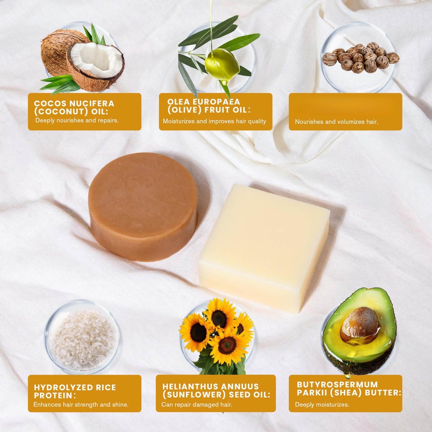 Rice Water Bar Shampoo and Conditioner Set for Hair Growth, Handcrafted Travel Solid Shampoo and Conditioner for Thinning Hair, Hydrating