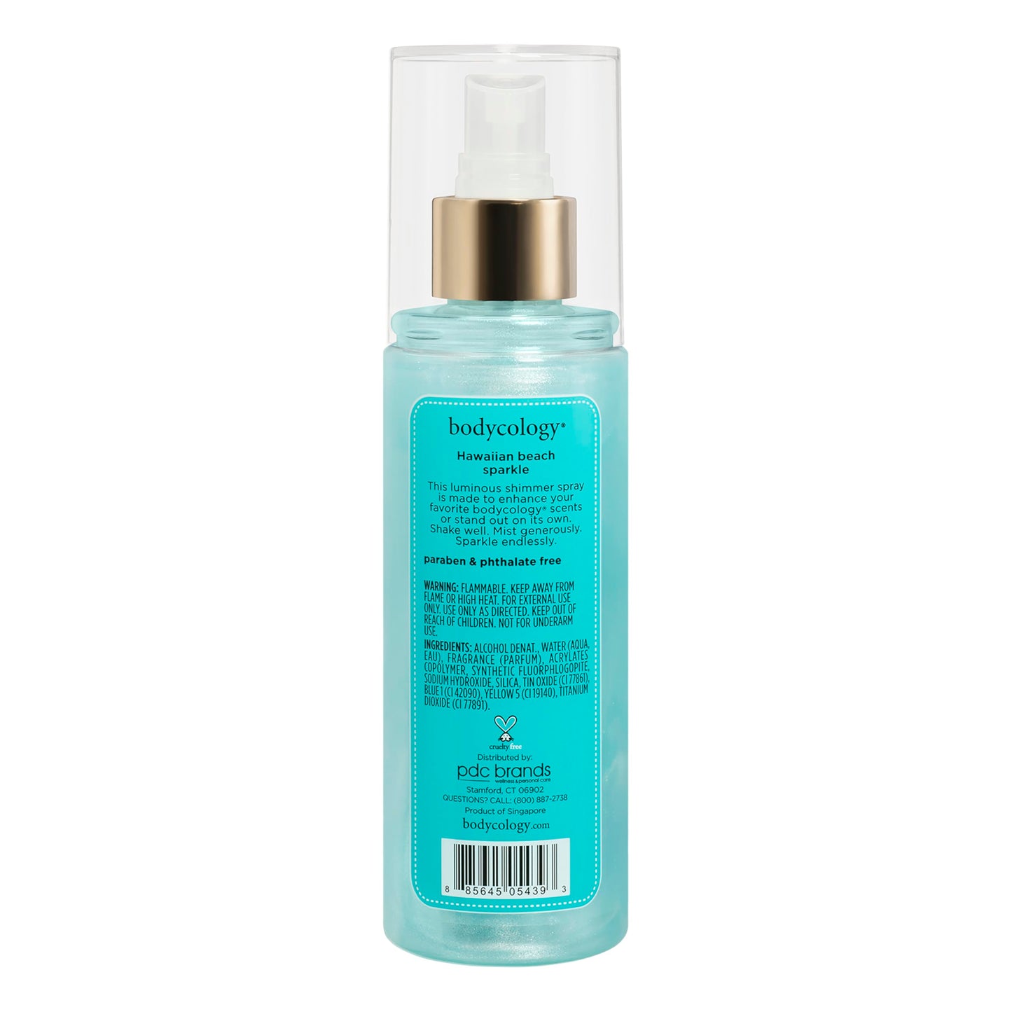 Bodycology Fragrance Shimmer Mist, Hawaiian Beach, 6 fl oz