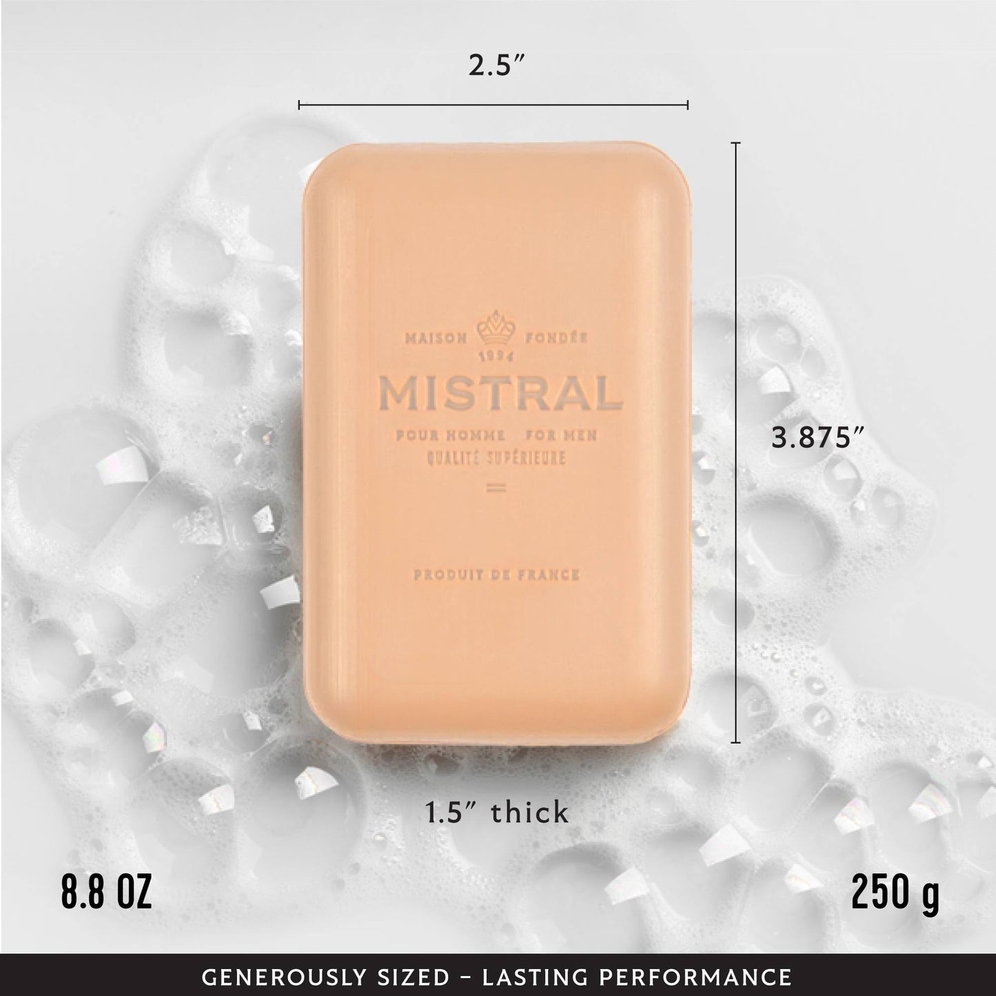 Mistral Santal Coast Luxury Bar Soap for Men | Men’s Natural Soap Bar | Paraben, Phthalates Free | Moisturizing & Triple-Milled Natural Soap for Men Beauty & Personal Care Mistral