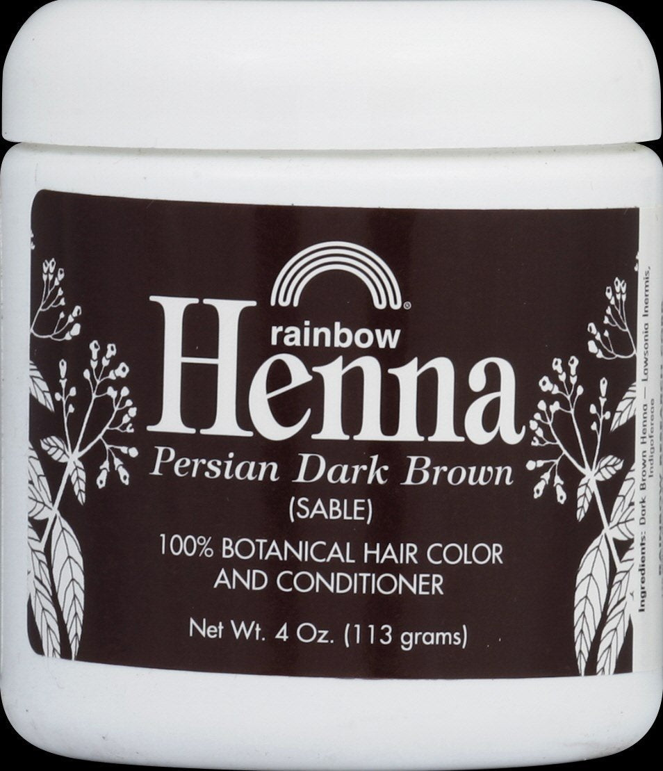 Rainbow Research Persian Dark Brown Henna, 4 Ounce - 6 per case.