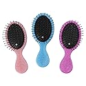 Toddler Detangler Hair Brush Travel Detangling Brushes 3Pcs Women Valentines Day Best Gift Small For Baby Kids Pocket hairbrush Pro, for Curly Wet Dry