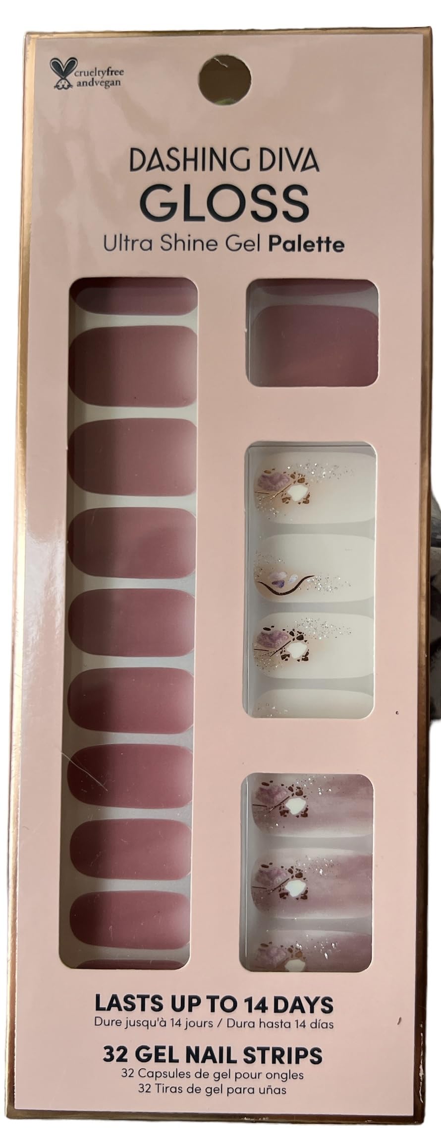 Ultra Shine Gel Nail Strips Heavenly Power 32 Strips Beauty & Personal Care Dashing Diva