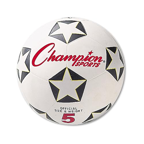 Champion Sports Rubber Cover Soccer Ball - Size 5