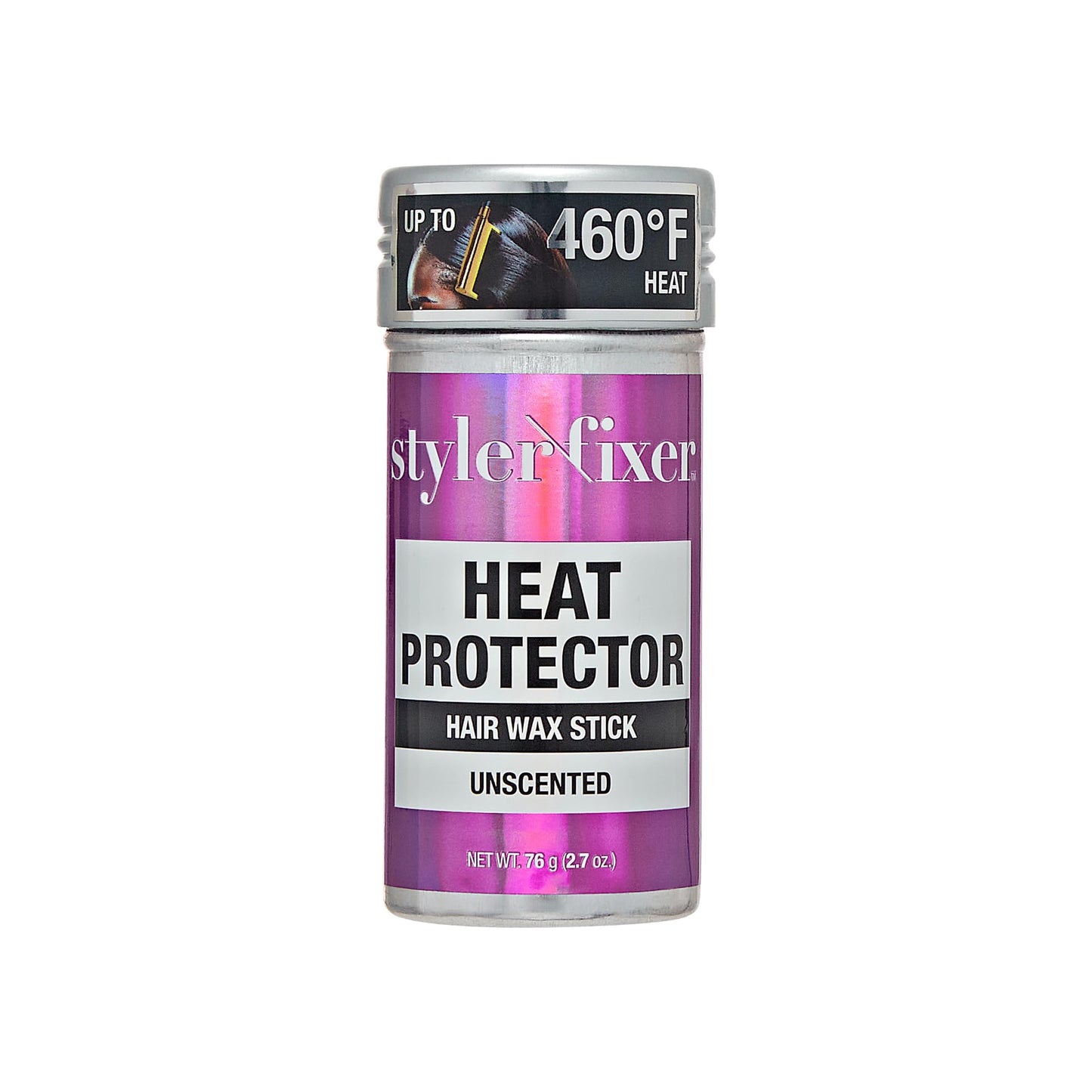 Red by Kiss Style Fixer 2-in-1 Hair Wax Stick Heat Protector Up to 460°F, Avocado Oil, Biotin & 18 Amino Acids, Smooth Flyaway, Wigs & Natural Hair