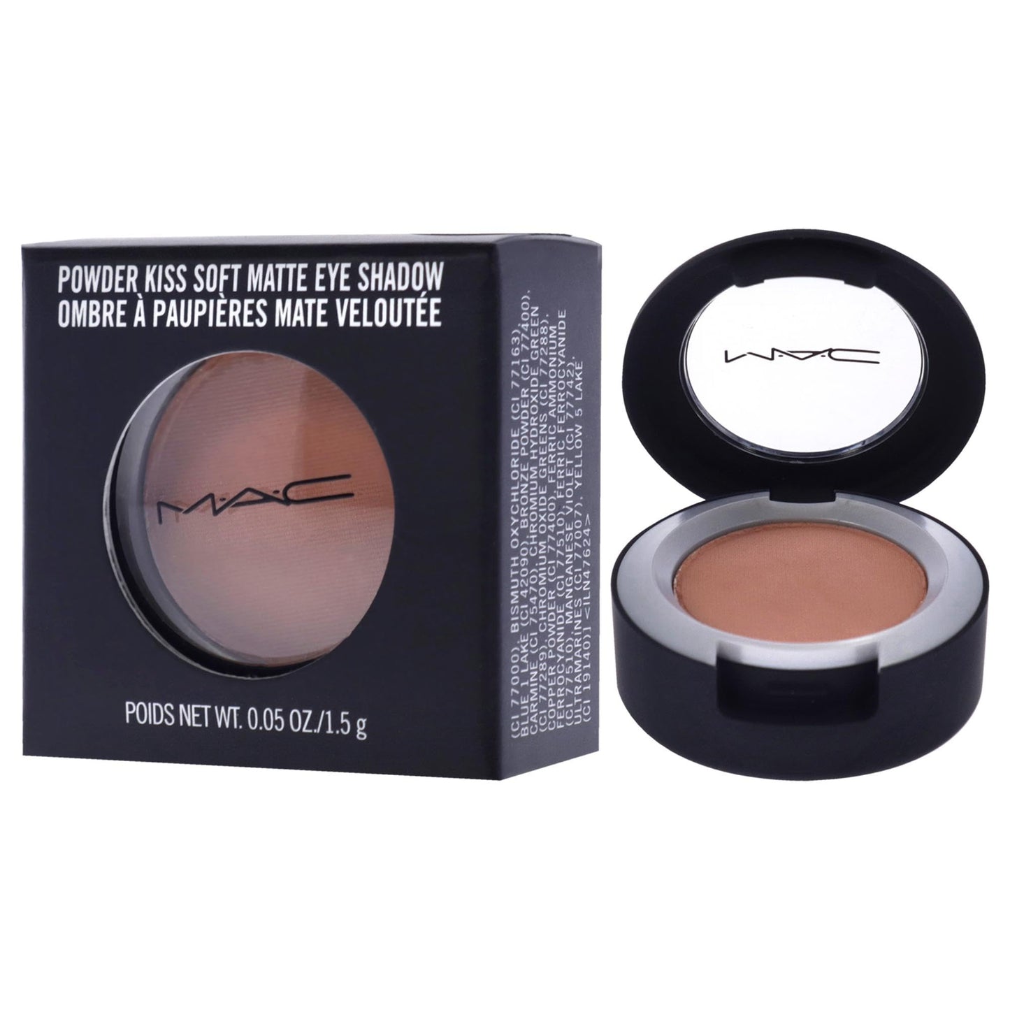 MAC Powder Kiss Eyeshadow - What Clout for Women - 0.05 oz Eye Shadow
