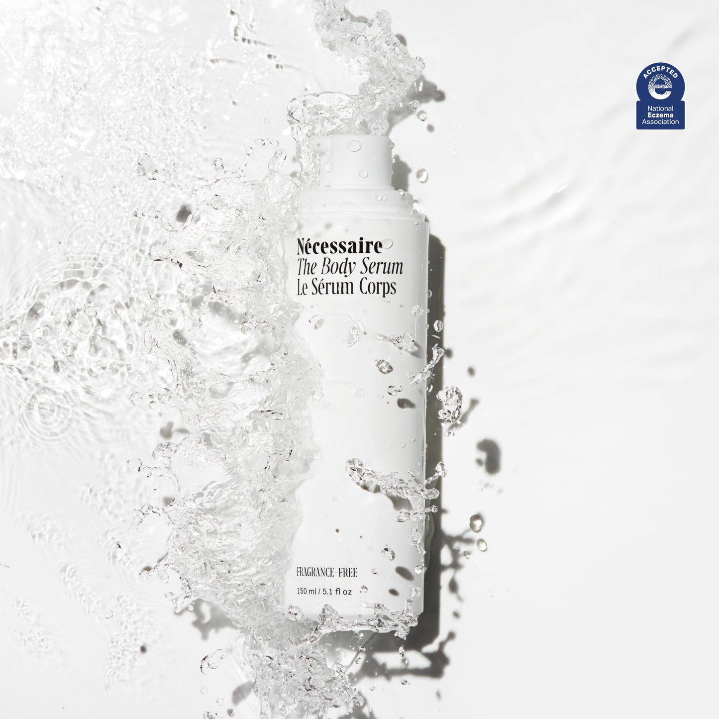 Nécessaire The Body Serum - Fragrance-Free Hyaluronic Acid Body Serum for Women+ Men. Niacinamide Firming Body Lotion - Fast-Absorbing for Sensitive +