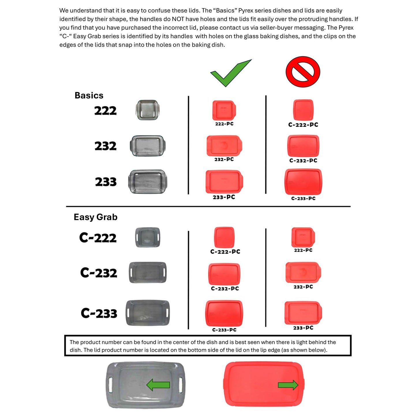 Pyrex 233-PC 3qt Lagoon Blue Replacement Food Storage Lid - Made in the USA