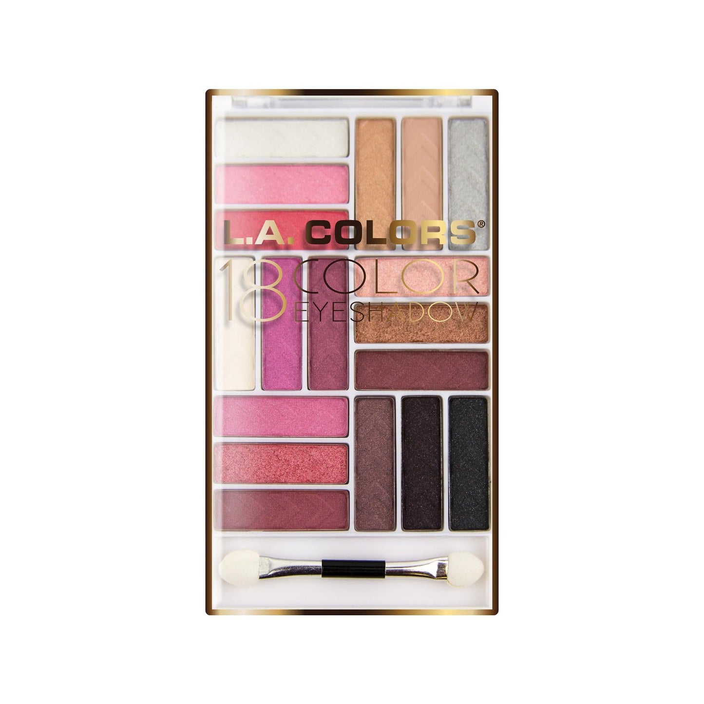 L.A. COLORS 18 Color Eyeshadow Palette, Diva Glam CES748
