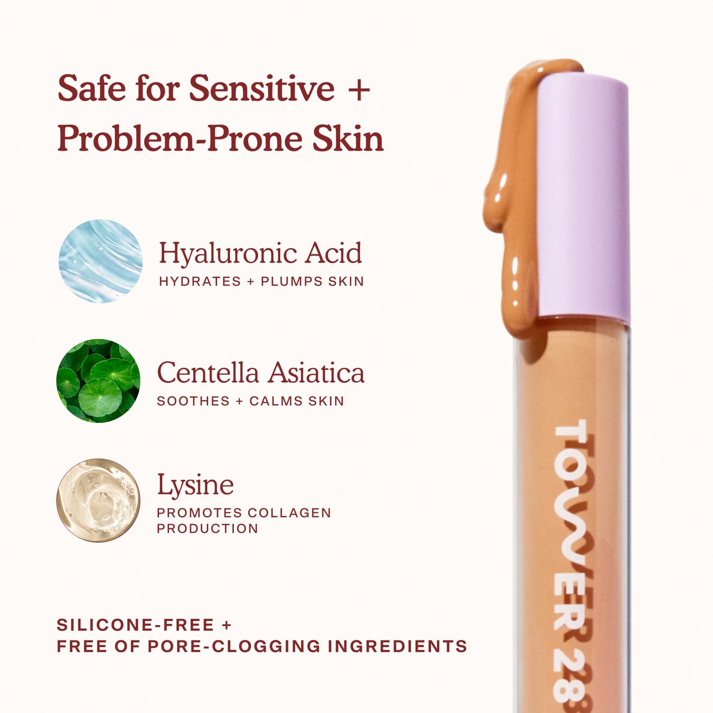 Tower 28 Swipe Serum Concealer - Hydrating Medium-Full Coverage Concealer + Under Eye Brightener - Skin Care Infused Makeup with Hyaluronic Acid + Beauty and Personal Care Tower 28