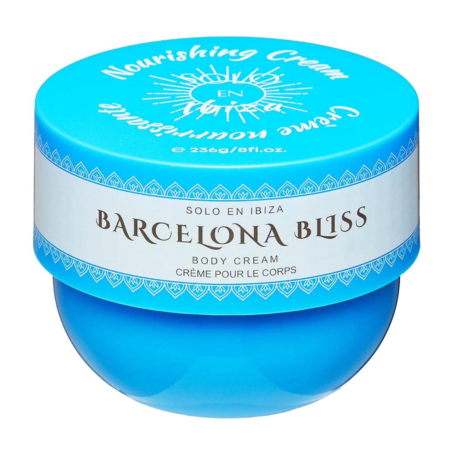 Solo en Ibiza Barcelona Bliss Body Cream, Blue